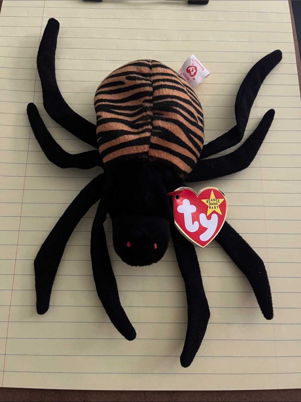 TY Beanie Baby SPINNER SPIDER Rare Retired Original PE Pellets